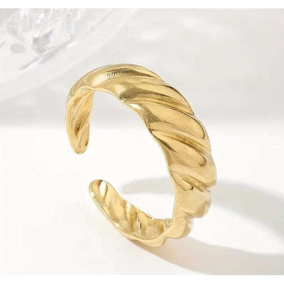 Anillo “Croissant Medium” Acero Inoxidable