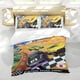thumbnail image 5 of Hot Wheels: A Correr Conjunto de sábanas temático, trío de piezas, cómodo y amigable con la piel, diseño único, regalo de decoración para el hogar para familiares, amigos y fans, 90 cm * 190 cm, 5 of 6