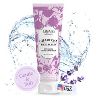 Lilyana Naturals - Exfoliante Facial Charcoal Con Lavanda Y Árbol De Té 90 Ml