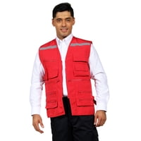 90 Grados - Chaleco Geólogo Unisex Rojo Unisex