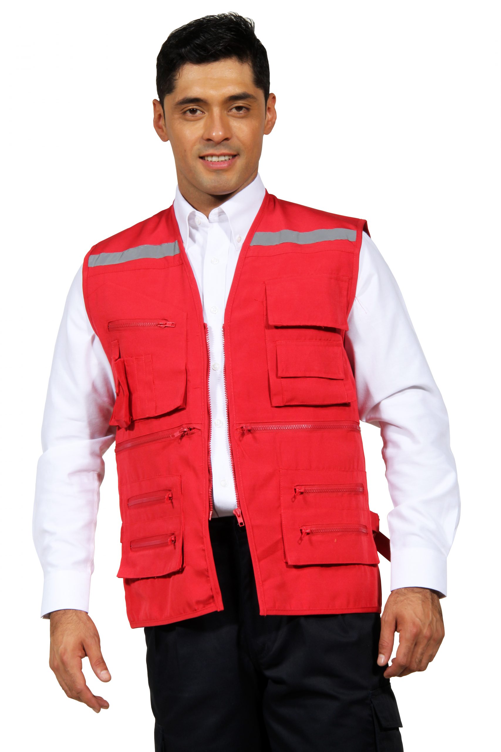 90 Grados - Chaleco Geólogo Unisex Rojo Unisex