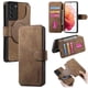 thumbnail image 1 of Funda Billetera Magnética para Samsung Galaxy S21 Plus Soporte Tarjetas Desmontable Marrón, 1 of 6