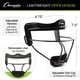thumbnail image 3 of Mascarilla facial de softball Champion Sports Steel Classic White para adultos, 3 of 9