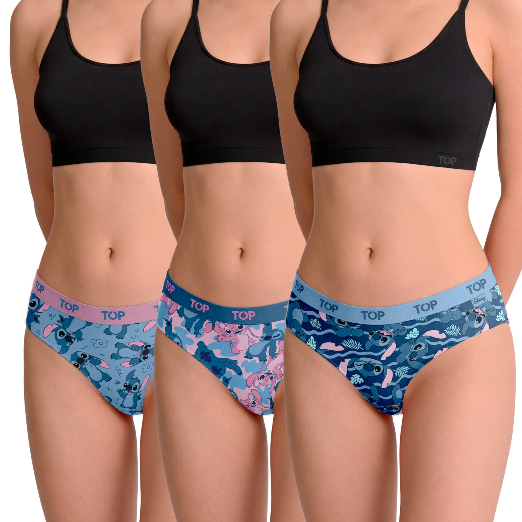 Calzón Culotte Algodón Pack 3 Stitch C2 Top