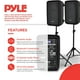 thumbnail image 2 of Paquete de altavoces PA y mezclador DJ Pyle PPHP28AMX 300 W Bluetooth, 2 of 3