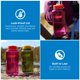 thumbnail image 2 of Botella de agua Nalgene Thrill & Motion, 946 ml, boca ancha, fucsia, 2 of 6