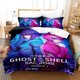 thumbnail image 1 of Anime Bed Sheet Ghost In The Shell Bedding Set Single Twin Full Size Bed Set Adult Kid Bedroom Duvet cover Sets Bed Sheets, 1 of 5