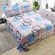 thumbnail image 2 of Juego de edredón tamaño queen, juegos de cama, juegos de edredones con sábanas para todas las estaciones con 2 fundas de almohada, juego de cama de 3 piezas, juego de sábanas de plumas, encogimiento y, 2 of 5