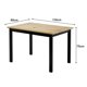 thumbnail image 5 of Juego Comedor Madera Lucia 4 Sillas Café - Negro, 5 of 6