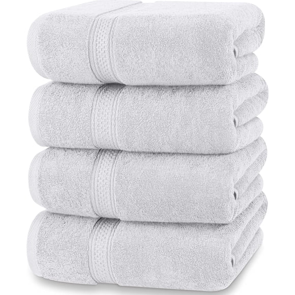 Juego de toallas de baño Utopia Towels, paquete de 4, 100% algodón, 600 g/m² (70 x 140 cm)