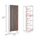 thumbnail image 3 of Despensa Fendi 2 Puertas 205x70x35,8 Cm Blanco Y Castaño, 3 of 3