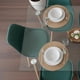 thumbnail image 4 of Comedor Mesa Vitreo 120x80 + 4 Sillas Tulip Verde Esmeralda, 4 of 4