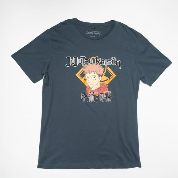Polera Hombre YOU Jujutsu Kaisen Logo Azul Marino
