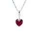 thumbnail image 1 of Collar Amor Plata Italiana 925 y Cristal Genuino Scarleth, 1 of 4