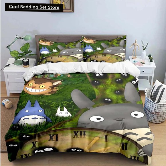 Chinese Chinchillas Cat Fashion Anime 3pcs Bedding Set Duvet Cover Comforter Bed Youth Kids Girl Boys Gift Home Textile Bed Sheets