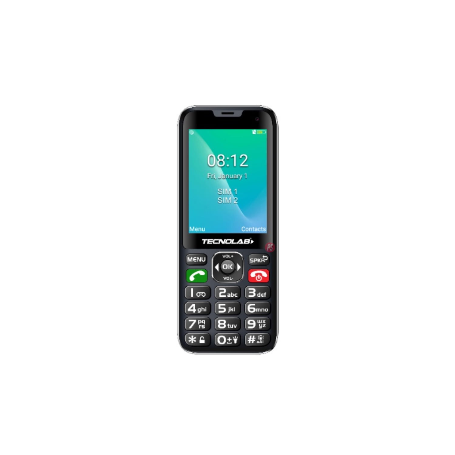Tecnolab - Celular Senior 4g Dual Sim Color Negro - Ps