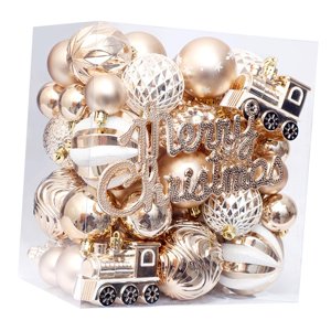 Bothyi - 65 Bolas Navideñas Decorativas, Adornos Artesanales Para Aniversario, Boda, Año Nuevo