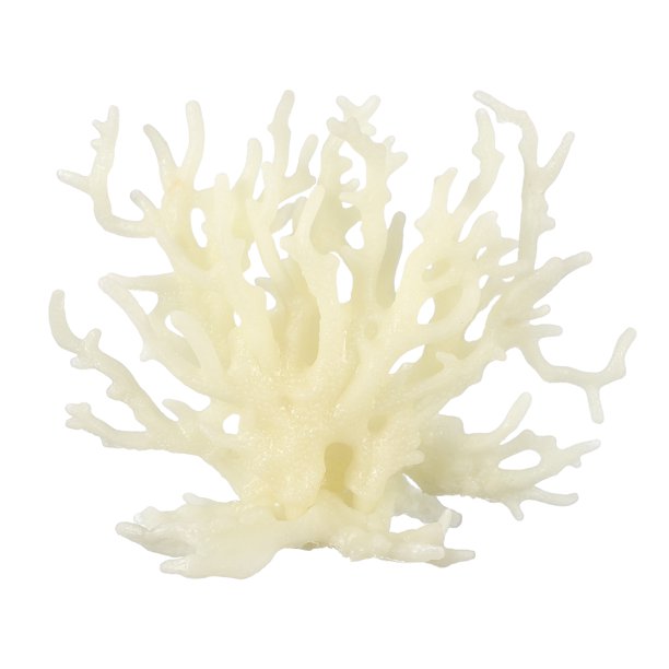 Decoración de Coral para Acuario Uxcell, Decoraciones para Peceras, Adornos de Coral para Peceras, 15x5.5x12 cm, (Beige Brillante, 1 Unidad), Destinado para Decoración de Paisajismo de Acuarios