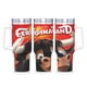 thumbnail image 1 of Ferdinand Vaso aislado de acero inoxidable con asa, diseño temático, regalo para familia, amigos y fans; incluye pajita y encaja en el portavasos estándar, 40 oz, 1 of 6