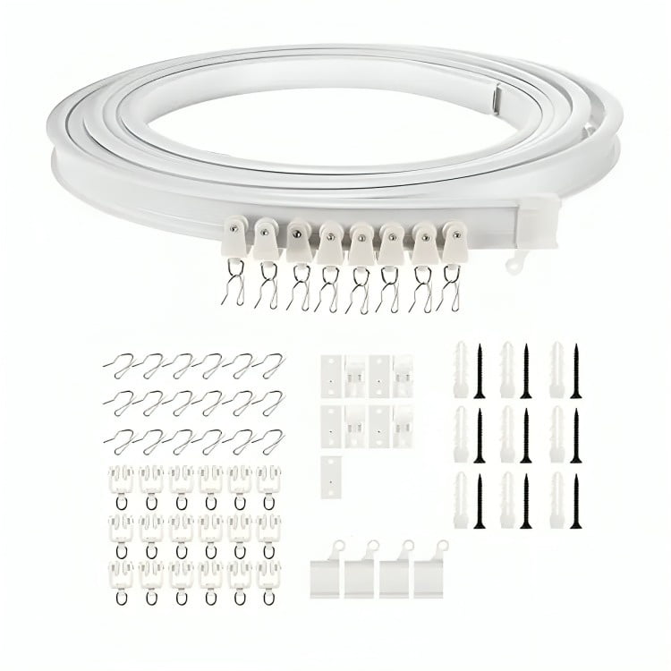Genérico - Riel Para Cortina De Techo Riel Flexible Soporte 3mts