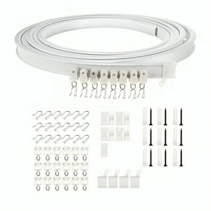 Genérico - Riel Para Cortina De Techo Riel Flexible Soporte 3Mts