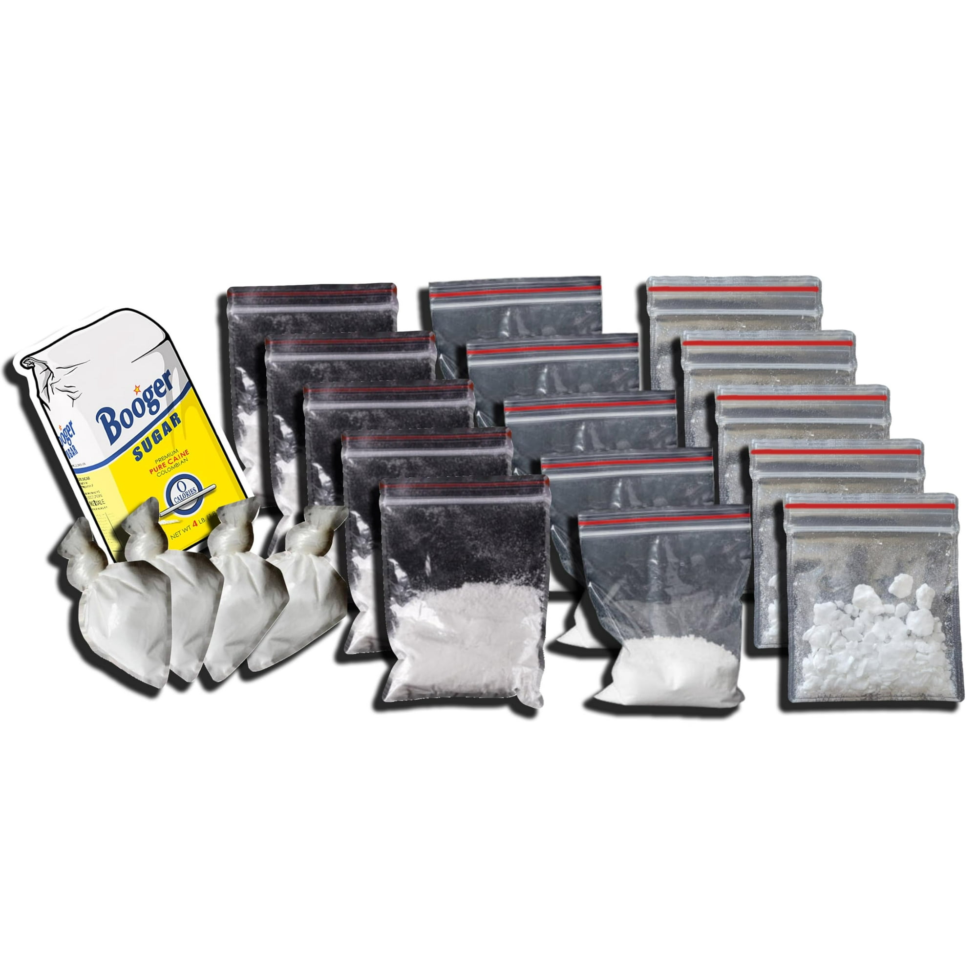 Genérico - Paquete De Pegatinas Coke Baggie Joke Prank (20 Piezas)