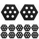 thumbnail image 2 of Almohadillas Hexagonales Para Tabla De Surf, Almohadillas Para Cubierta Para Skimboard, Kiteboard, Longboard, Color Negro, 12 Uds., 2 of 5