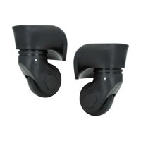 Bothyi - 2 Piezas De Ruedas Para Maletas De Equipaje Silenciosas De Fácil Instalación, Ruedas Negras Para Carrito L