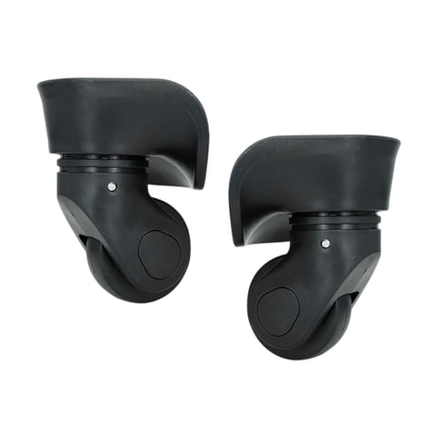 Bothyi - 2 Piezas De Ruedas Para Maletas De Equipaje Silenciosas De Fácil Instalación, Ruedas Negras Para Carrito L