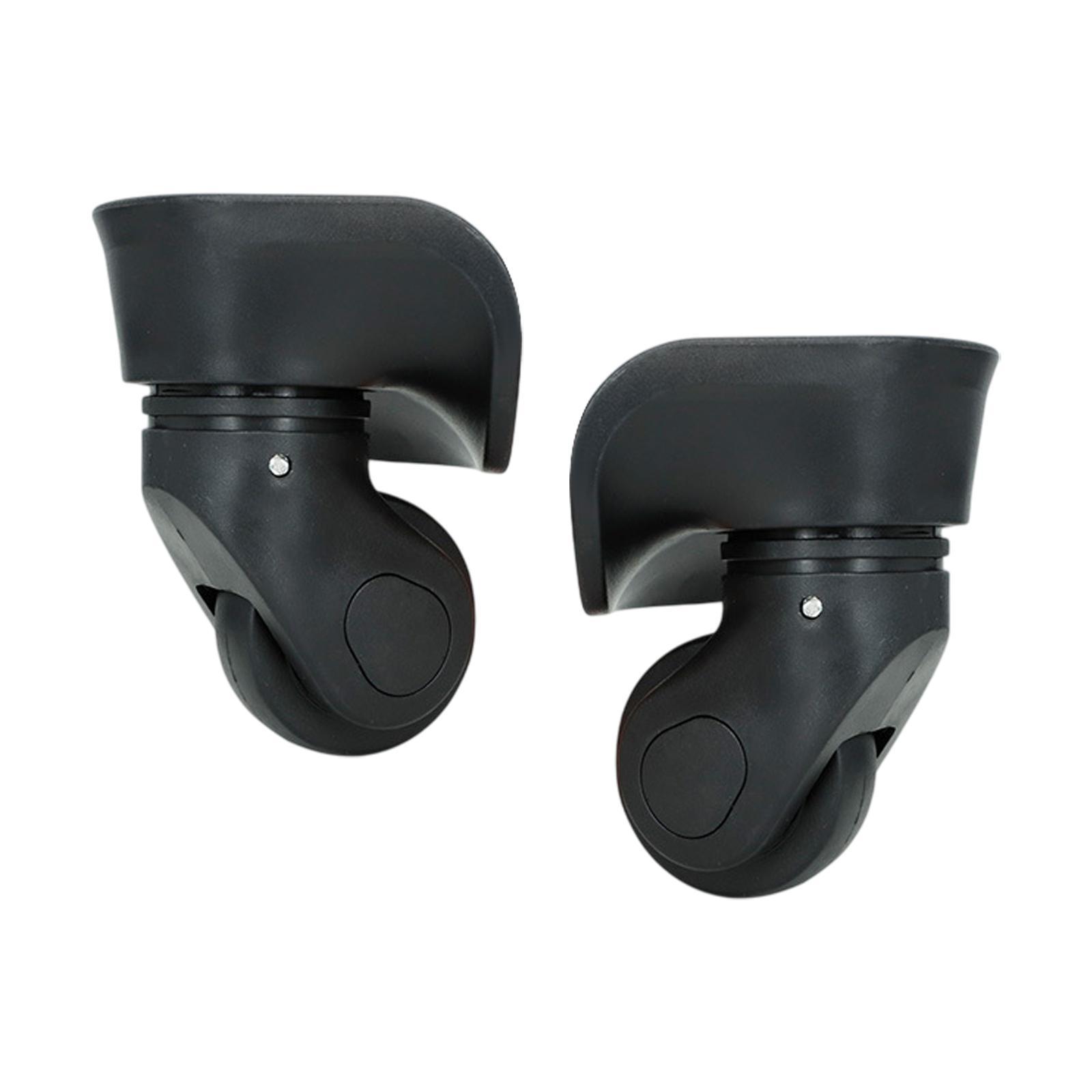 Bothyi - 2 Piezas De Ruedas Para Maletas De Equipaje Silenciosas De Fácil Instalación, Ruedas Negras Para Carrito L