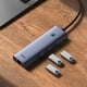 thumbnail image 2 of Adaptador HUB 4 en 1 USB-C  a 3 puertos USB 3.0 + Ethernet RJ45 - Baseus UltraJoy Series - Gris espacial, 2 of 8