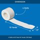 thumbnail image 2 of Cinta adhesiva deportiva Affordtex, 4 rollos, 1,5 cm x 10 m, color blanco, 2 of 6