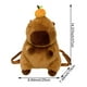 thumbnail image 2 of Mochila Capibara Kawaii Bolso Felpa Carpincho Animal Marrón Felpa Suave. 32 cm de altura x 22 de ancho, 2 of 4