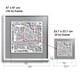thumbnail image 2 of Wall Art O3 Design Studio Amsterdam Cut Map, 23 x 23 cm, con marco, 2 of 7