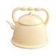 thumbnail image 2 of Tetera En Miniatura 1/12 Vajilla Accesorios De Cocina Tetera De Simulación Modelo Blanco, 2 of 5