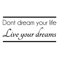 Rienda Libre Graphics - Decomural Live Your Dreams Inspirational Ws-42997