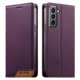 thumbnail image 1 of Funda Tipo Cartera de Cuero Sintético para Samsung Galaxy S21 Bloqueo RFID, con Ranuras para Tarjetas y Bolsillo para Efectivo, Cierre Magnético Fuerte Morado, 1 of 6