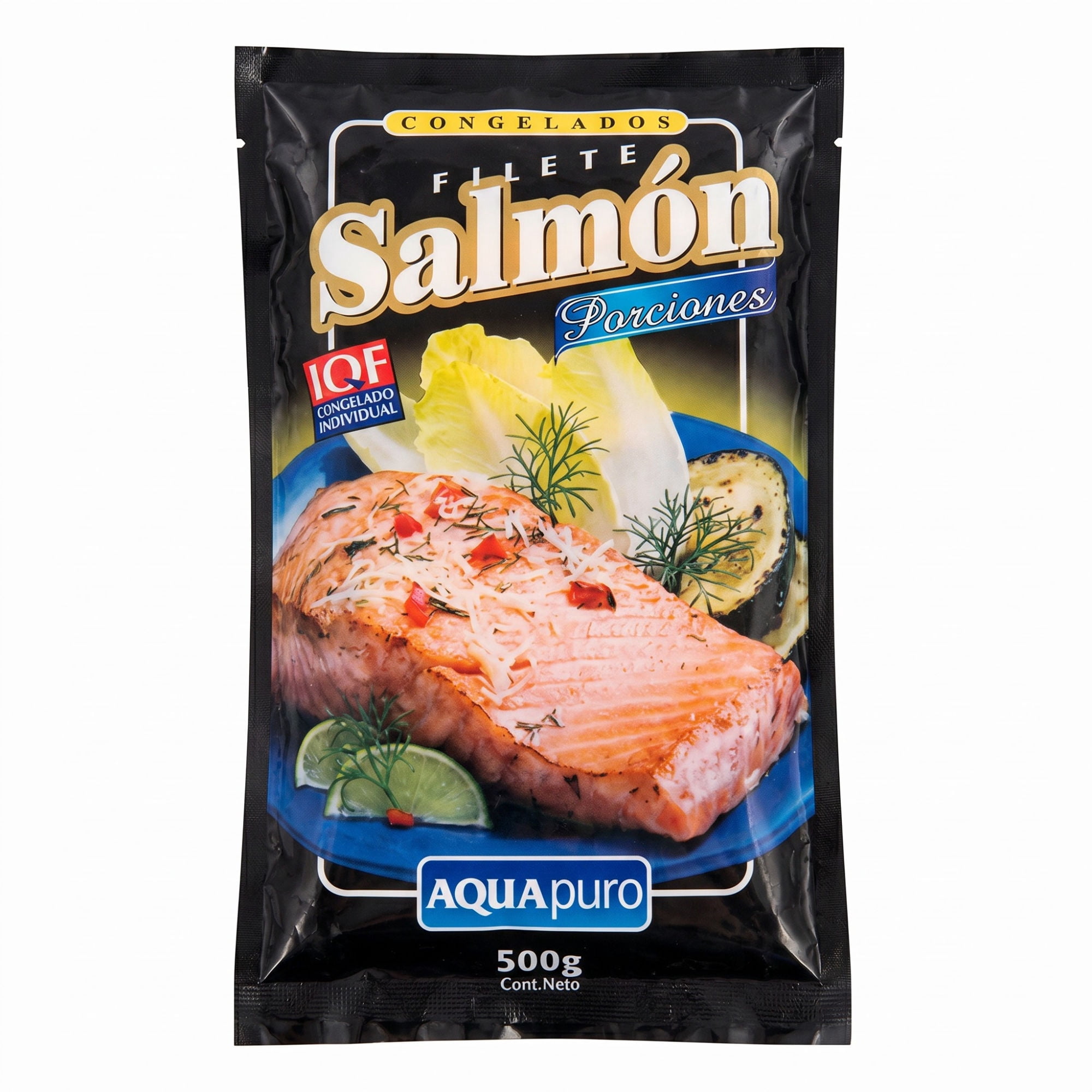 Salmón En Trozos Importado 500 g Aquapuro