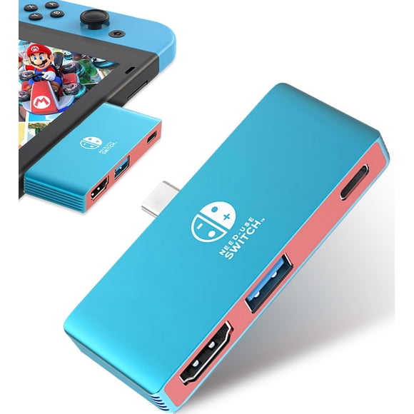 Base De Coión Para Switch 4k Para Tv Con Adaptador Usb c A Hdmi 3 En 1