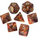thumbnail image 1 of Dice Chessex Gold Lustrous con números plateados de 10 mm, juego de 7, 1 of 2