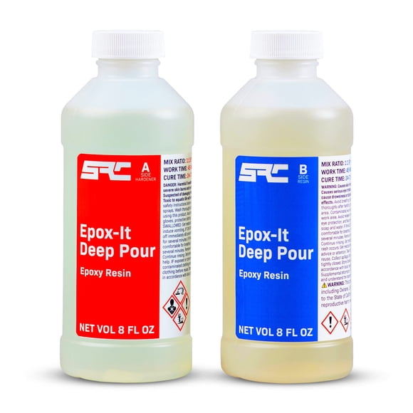 Kit de resina epoxi de vertido profundo Epox-It 473 ml transparente, mezcla 1:1