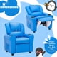 thumbnail image 4 of Silla reclinable JC HOME Candy Kids Sofá reclinable de cuero, 4 of 7