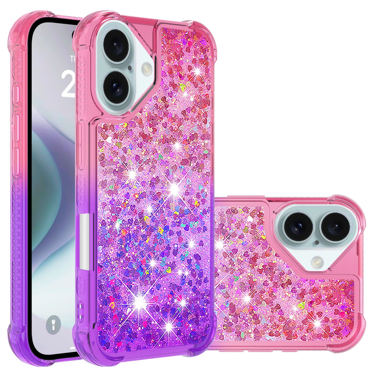 Foxdock - Funda Para Iphone 16 Plus Con Diseño Gradiente Y Brillo Líquido Antigolpes Tpu