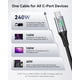 thumbnail image 4 of Cable USB C INIU de 3 pies, 2 unidades, 240 W, carga rápida para iPhone, 4 of 7
