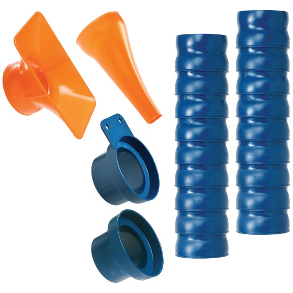 Kit de Aspiradora Loc-Line 6,4 cm Azul/Naranja 2,5 in