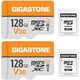 thumbnail image 1 of Micro SDXC Gigastone 128 GB V30 A1 UHS-I 95 MB/s, paquete de 2, 1 of 3