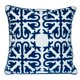 thumbnail image 1 of Almohada cuadrada geométrica azul 50x50 cm de la colección Parkland, 1 of 1