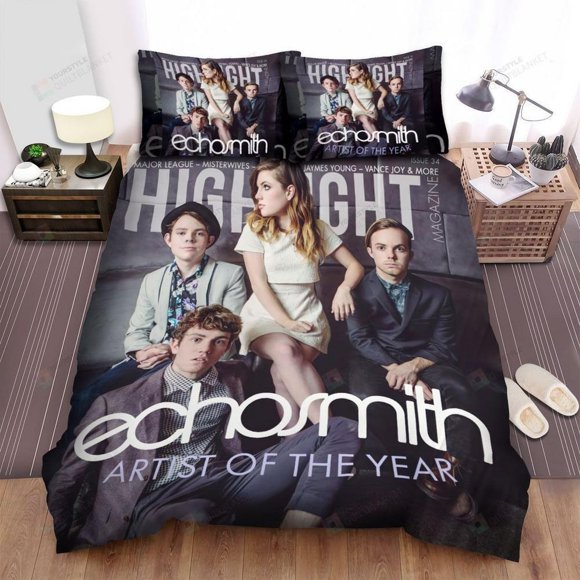 Echosmith Band Artist Of The Year Quilt Duvet Cover Set Bed Linen Doona Cover3-Piece Bedding Set