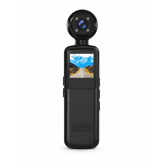 Cámara Mini Portátil 360° Grabadora de Video HD con Pantalla y Visión Nocturna