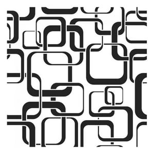 Rienda Libre Graphics - Decomural Square Pattern 3D Retro Design Ws-15610